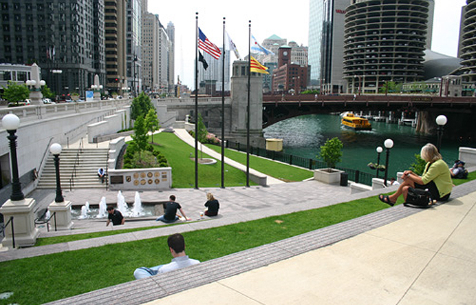 Wabash Plaza_Perspective into Park